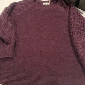 Calvin Klein Plum Textured Sweater